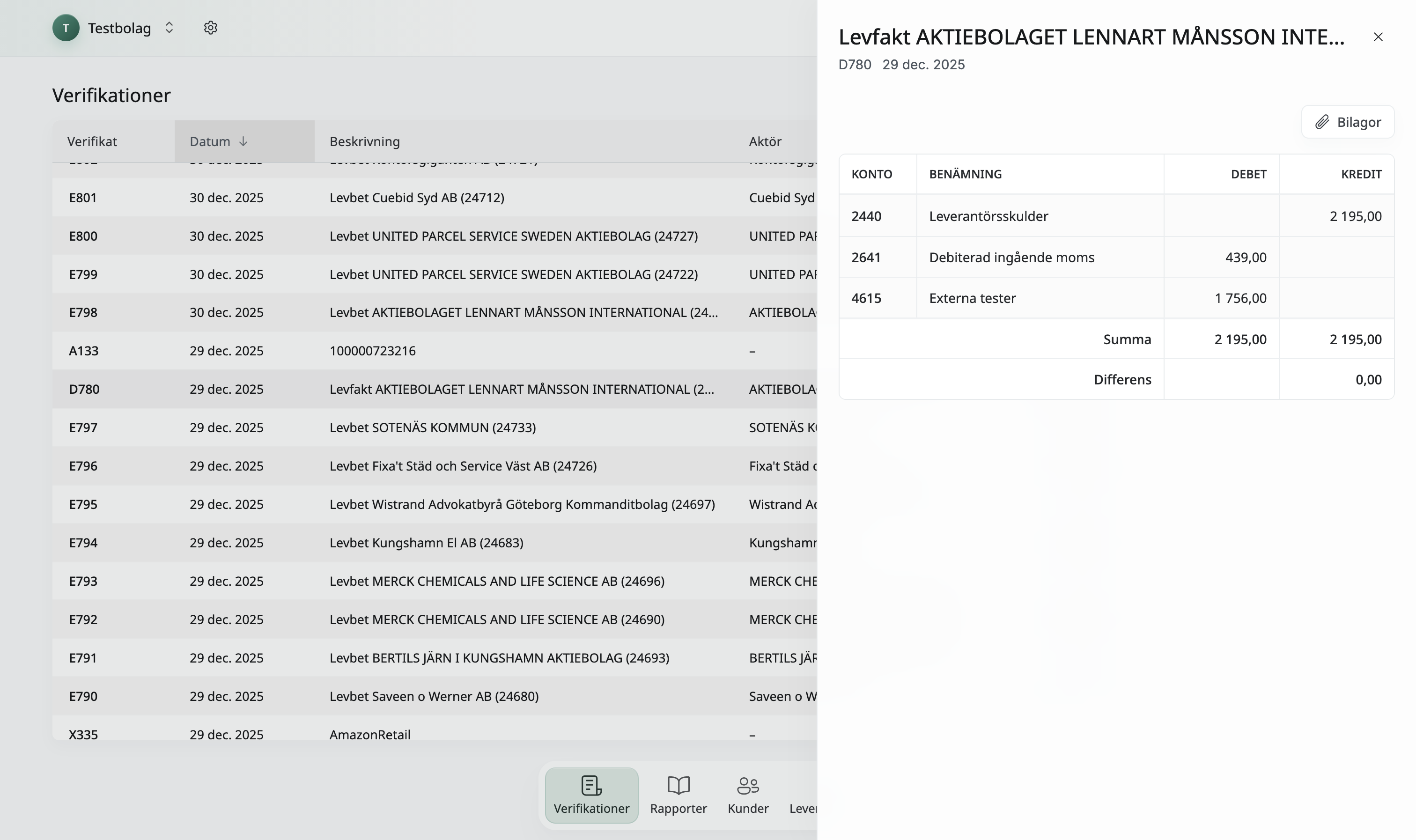 Financial reporting platform project preview third image